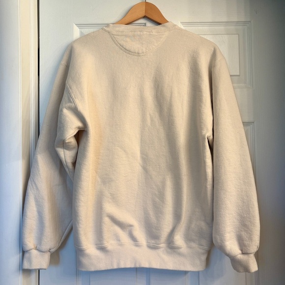 Army Ft. Knox Cream Sweatshirt w/ Navy Embroidery Crewneck Mens Size Medium - Picture 9 of 10